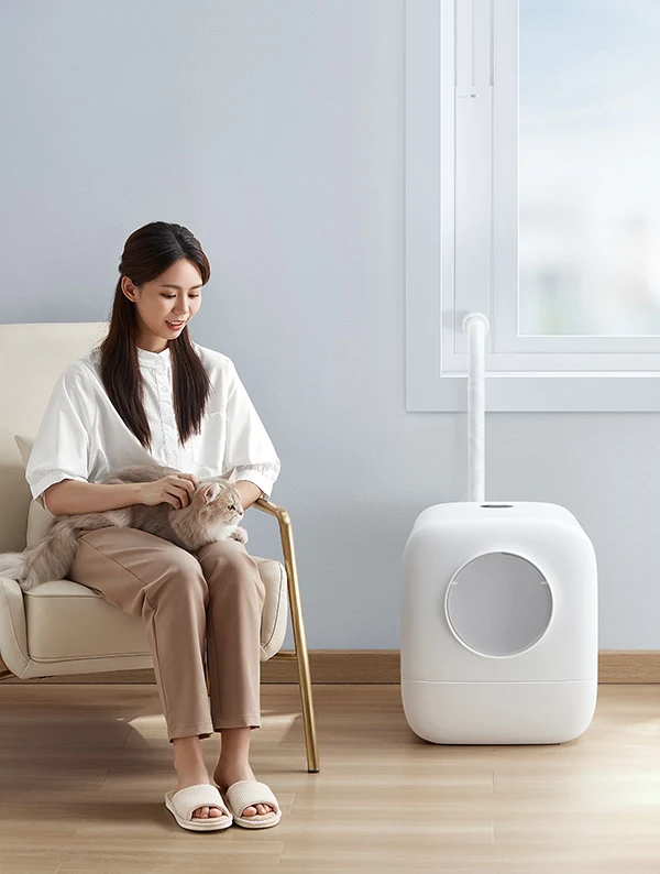 HoHoHiの猫トイレと暮らす室内の様子